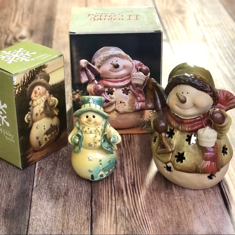 NWOT Kirklands Snowman Holiday Decor